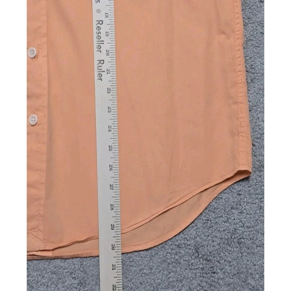 Polo‎ Ralph Lauren Beach Twill Camp Shirt Mens M Orange Button Up
